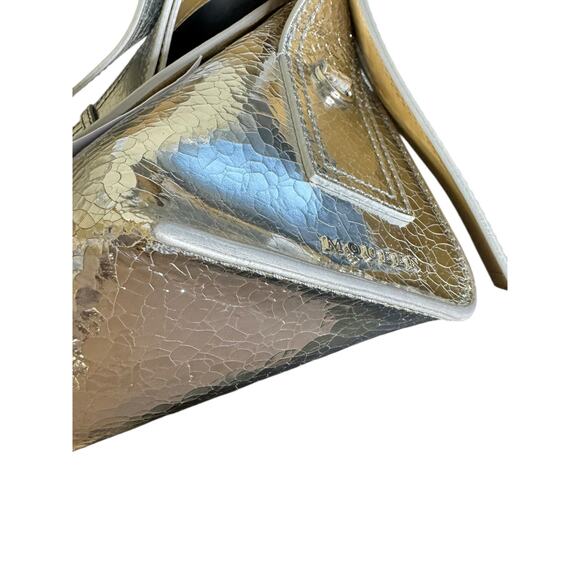 Alexander McQueen NWT T-Bar Sling Pouch in Silver - Picture 11 of 16